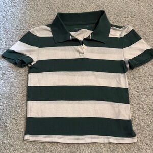 American Eagle cropped polo shirt